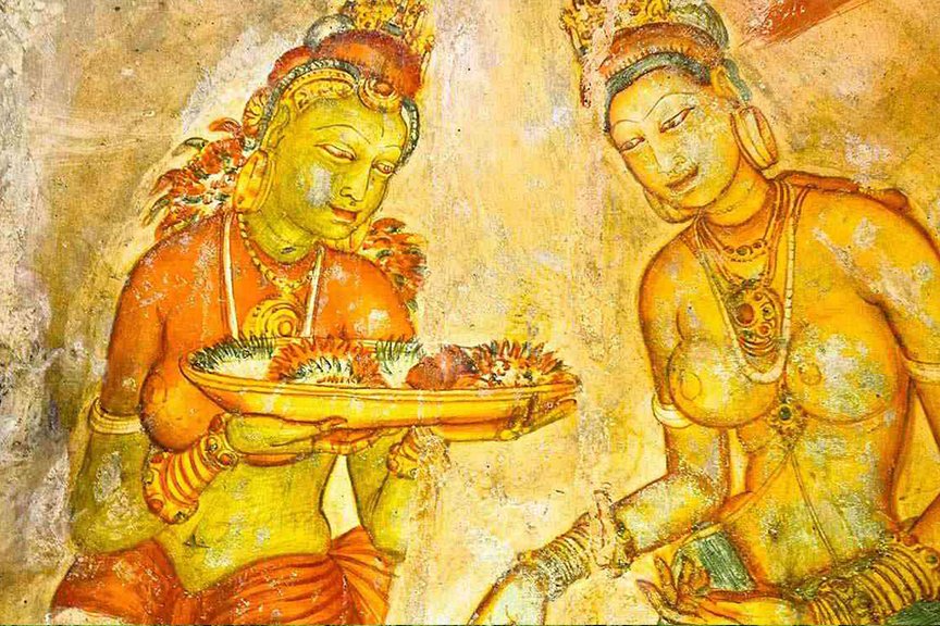 Sigiri-Apsara-Sigiriya-Frescoes